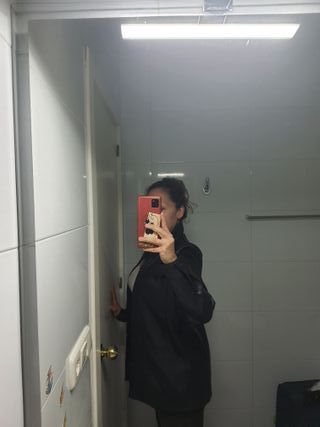 Chaqueta DE CUERO NEGRA, TALLA S/M