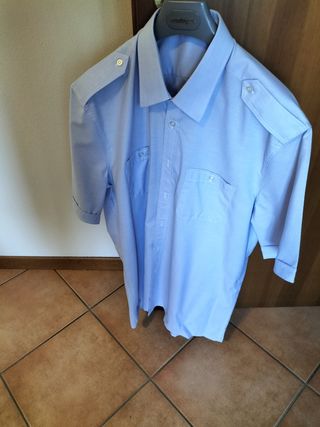 Camicia Uomo Blu XL Manica Corta