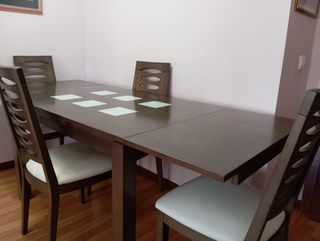 Muebles salón: Librería + Mesa Comedor 4 sillas
