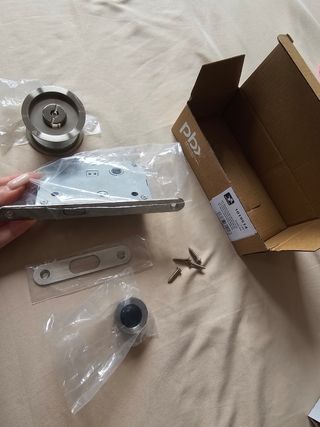 Manija redonda acero inox puerta corredera