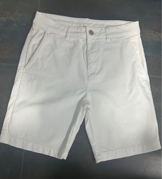 Shorts blancos hombre