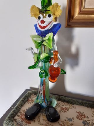Clown in vetro di Murano