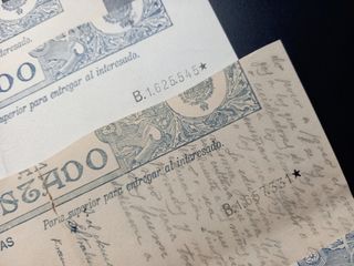 Lote antiguo Papel del Estado con sellos fiscales