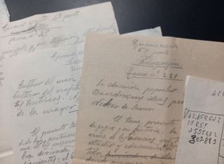 Lote antiguo Papel del Estado con sellos fiscales