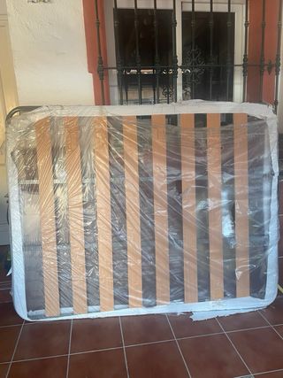 Somier 150x190cm - Gris y Beige