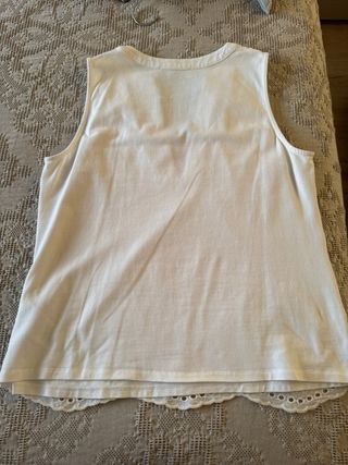 Blusa Simorra blanca, algodón