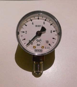Manometro pressione WIKA 0/10 bar diam.50mm 1/4"