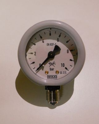 Manometro pressione WIKA 0/10 bar diam.50mm 1/4"