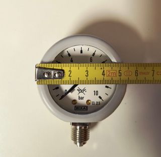 Manometro pressione WIKA 0/10 bar diam.50mm 1/4"