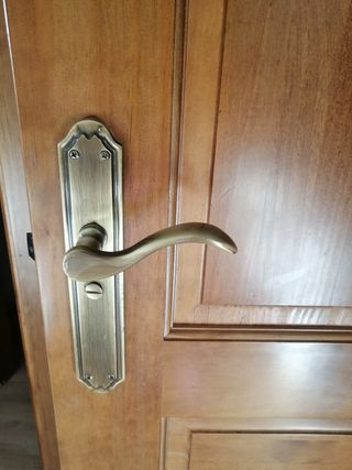 Lote de seis puertas de pino macizo en Riaza