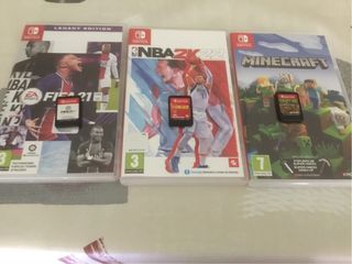 Nintendo Switch: FIFA 21, Minecraft, NBA 2K22