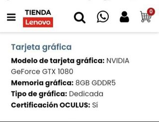 Nvidia GeForce GTX 1080 - 8GB  GDDR5 -