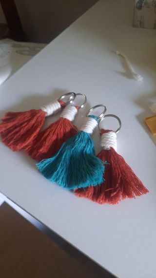 Llaveros macramé - artesanales