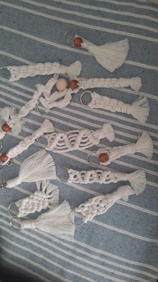 Llaveros macramé - artesanales