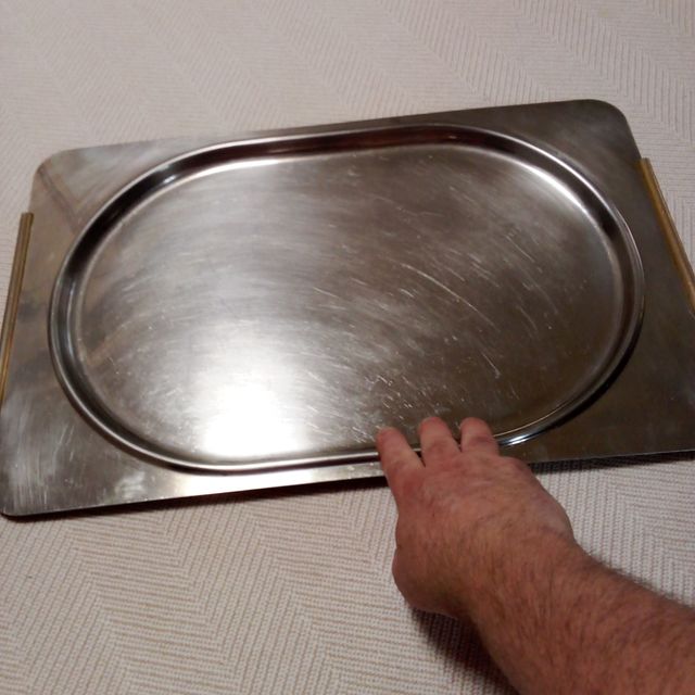 Tabuleiro de metal vintage