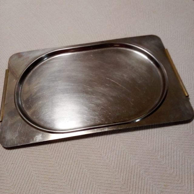 Tabuleiro de metal vintage