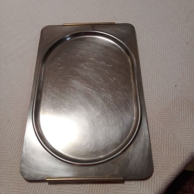 Tabuleiro de metal vintage