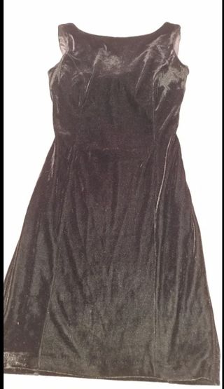 Vestido negro fiesta terciopelo