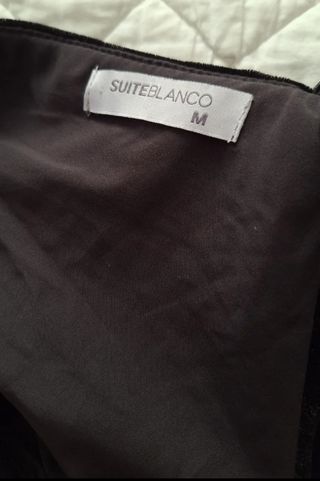 Vestido negro fiesta terciopelo