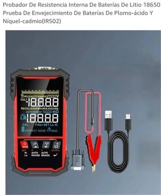 Probador Resistencia Baterías 18650