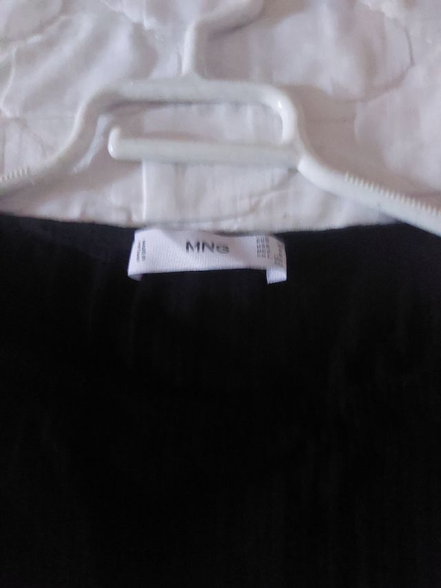 Vestido negro y gris largo