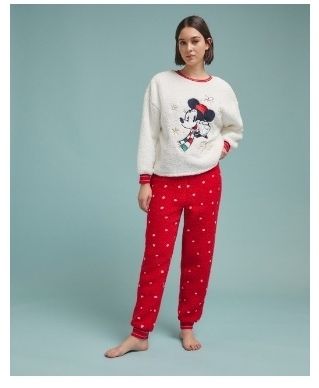 Pijama Minnie Mouse - Rojo y Blanco