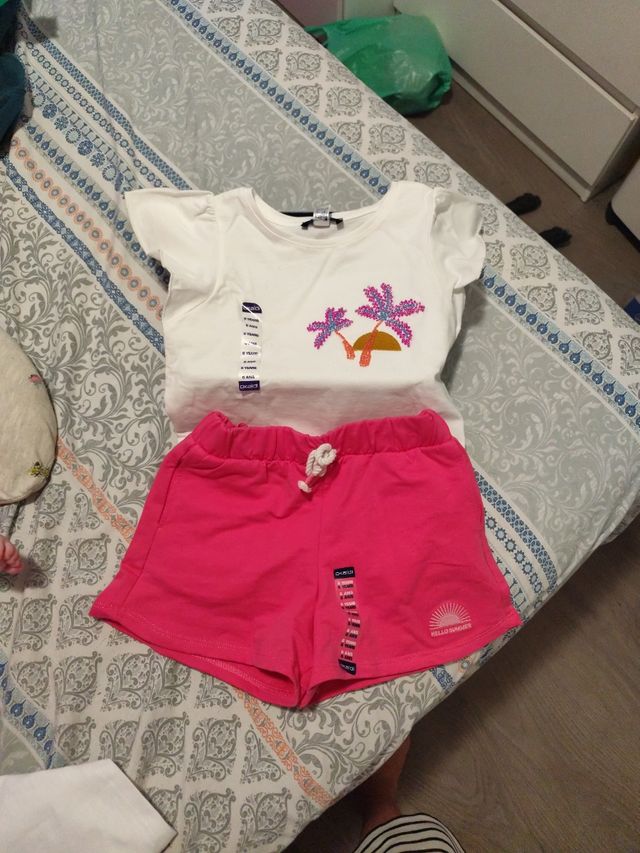 Conjunto niña 6 años - camiseta y shorts
