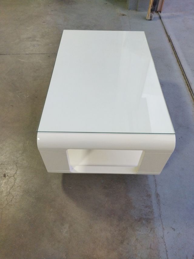 Mesa blanca lacada - Salón