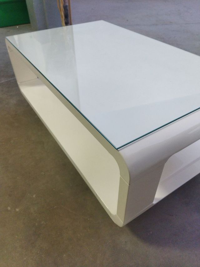 Mesa blanca lacada - Salón