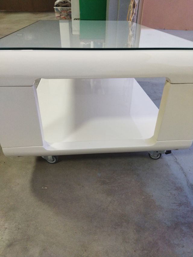 Mesa blanca lacada - Salón