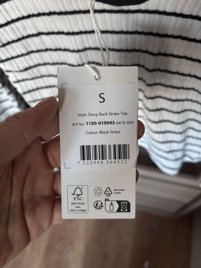 Camisetas rayas blancas y negras