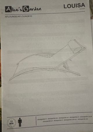 Tumbonas aluminio-textileno. 2uds