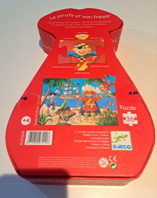 Puzzle Djeco Pirata (36 piezas)