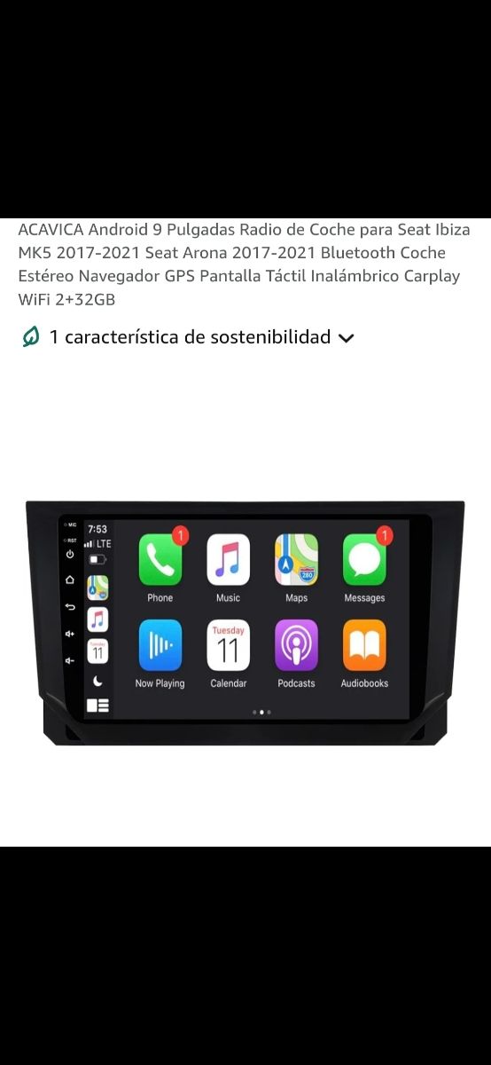 Radio Android Seat Ibiza 9" GPS