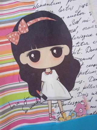 Vestido niña espalda detalle lazos. Talla: 14 años