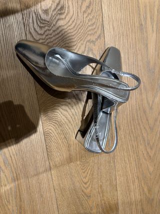 Zapatos destalonados Zara - Plata