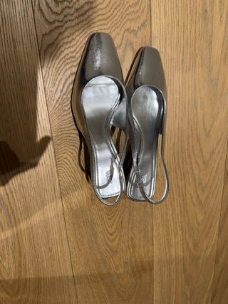 Zapatos destalonados Zara - Plata