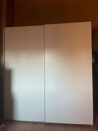 Armario ropero blanco 2 puertas