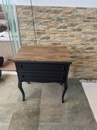 Mesitas de noche restauradas madera maciza