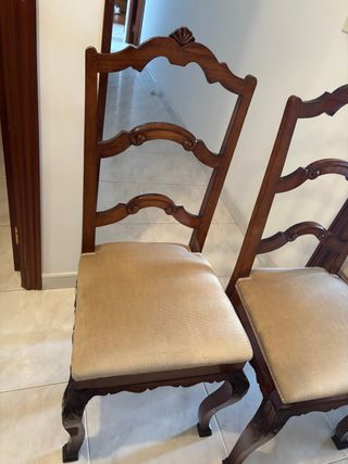 3 Sillas Comedor Madera Estilo Antiguo