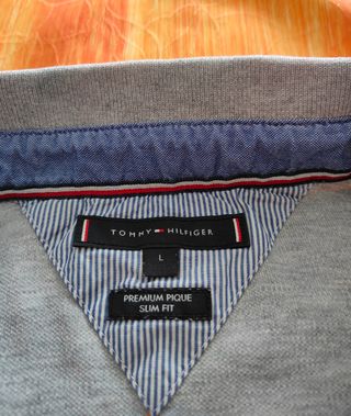 Polo Tommy Hilfiger L gris