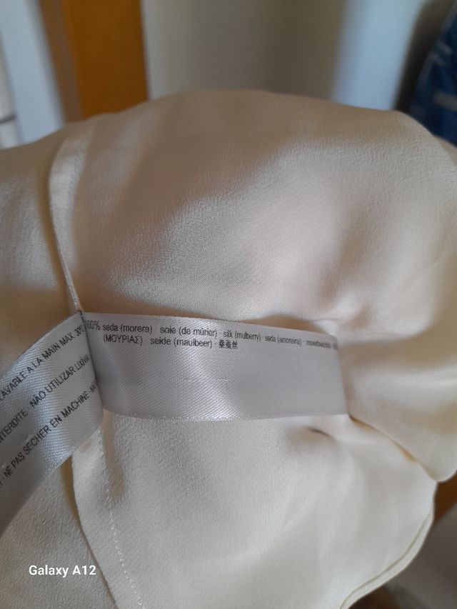 Blusa Uterqüe beige - De seda