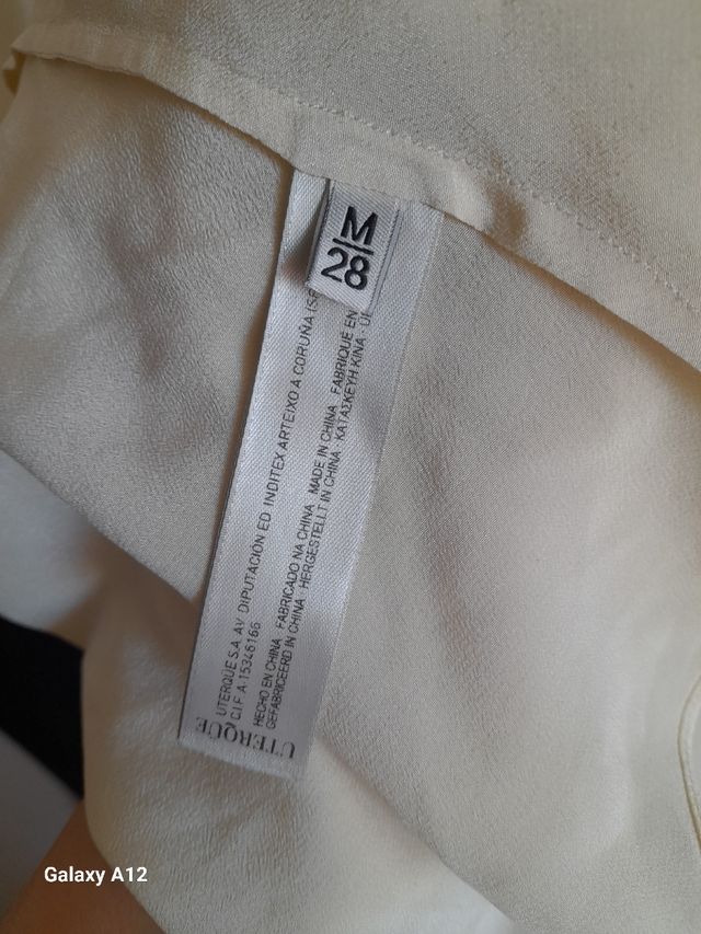 Blusa Uterqüe beige - De seda