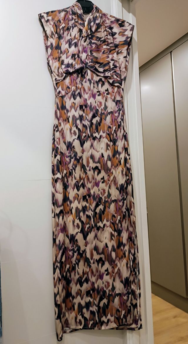 Vestido Scalpers satinado multicolor