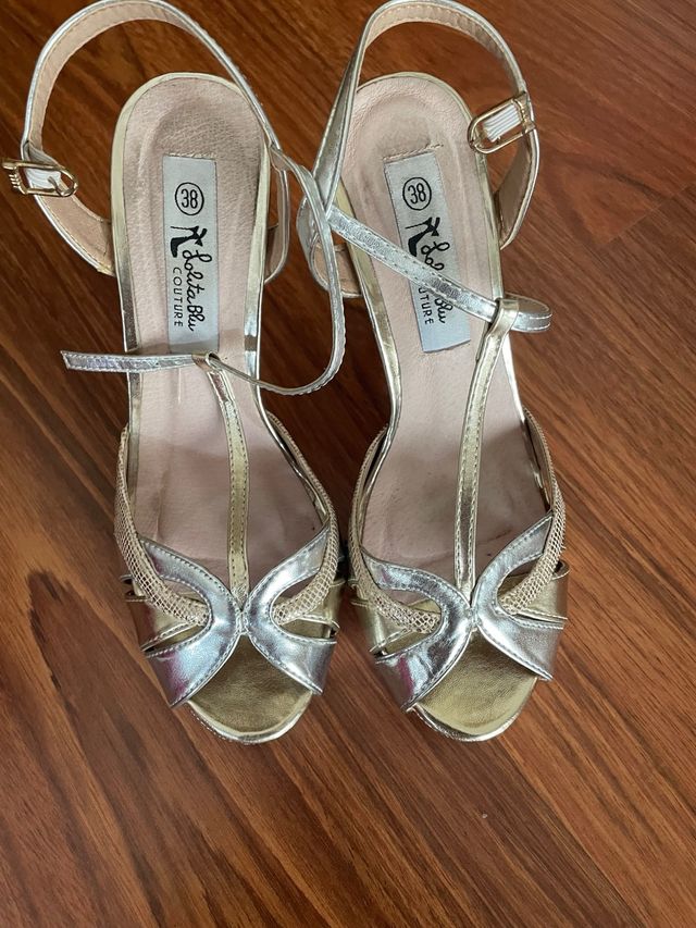 Sandalias Lola&Blu Couture Doradas - 38