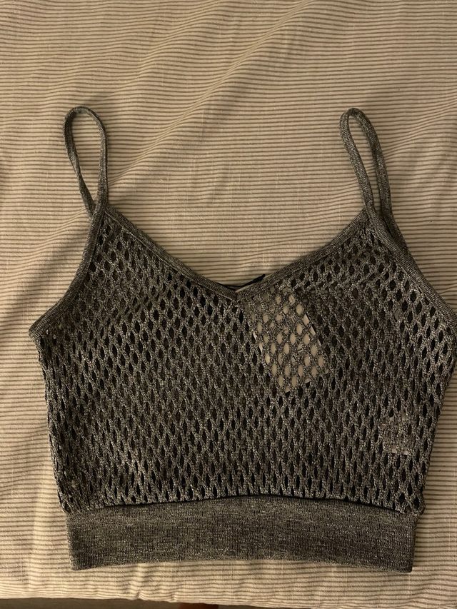 Top Zara gris S - Talla 36