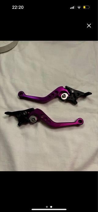 Manetas freno scooter purpura