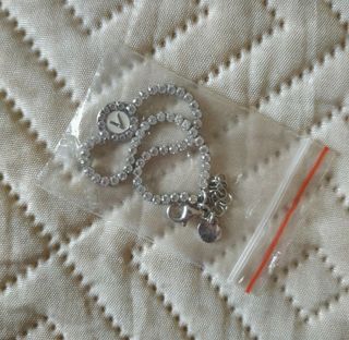 Bracciale lettera V argento