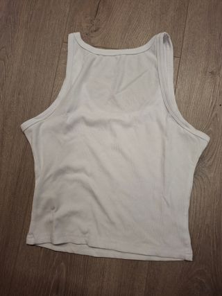 Top blanco tirantes - cropped