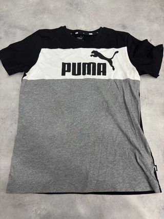 T-Shirt Puma Grigio-Nero